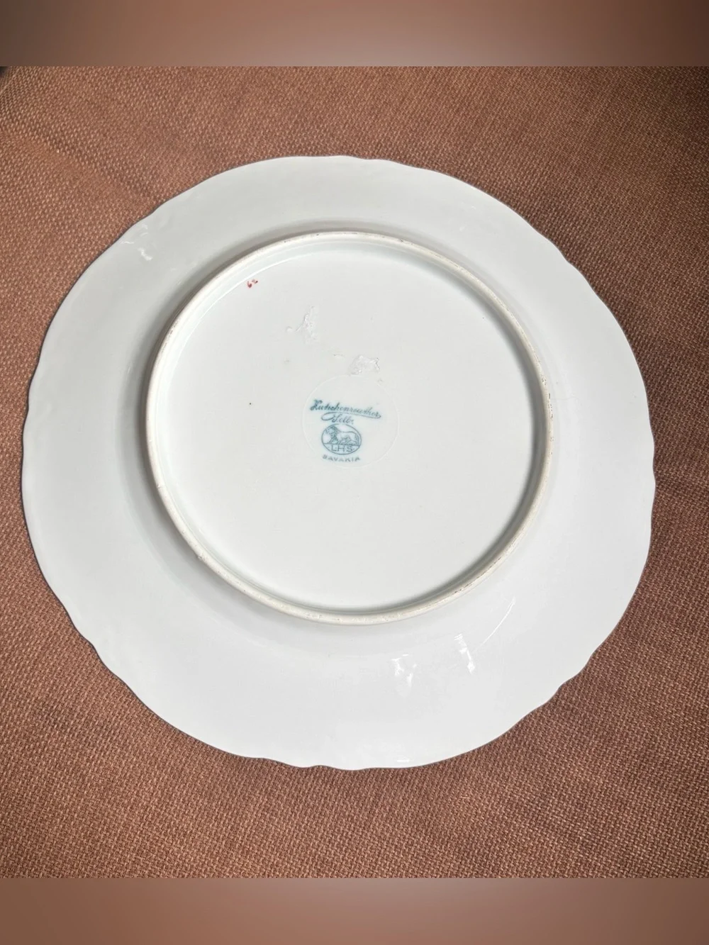 Antique Hutschenreuther Selb Bavaria Hand Painted Floral Plate Artist Signed